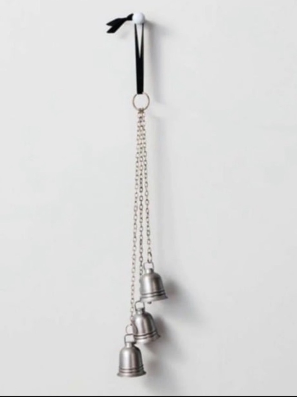 Hearth & Hand with Magnolia 3 Silver Bells Holiday Swag Christmas Garland